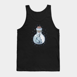 Demiboy Fire Occult Bottle LGBT Pride Flag Tank Top